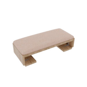 Deluxe Wooden Manicure Arm Rest – Soft Pink Cushion