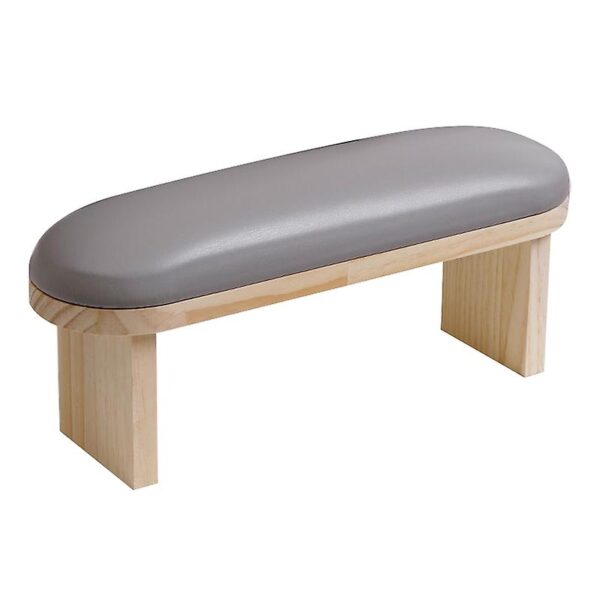 Professional Manicure Armrest – Wood Base with Padded Cushion - Image 4