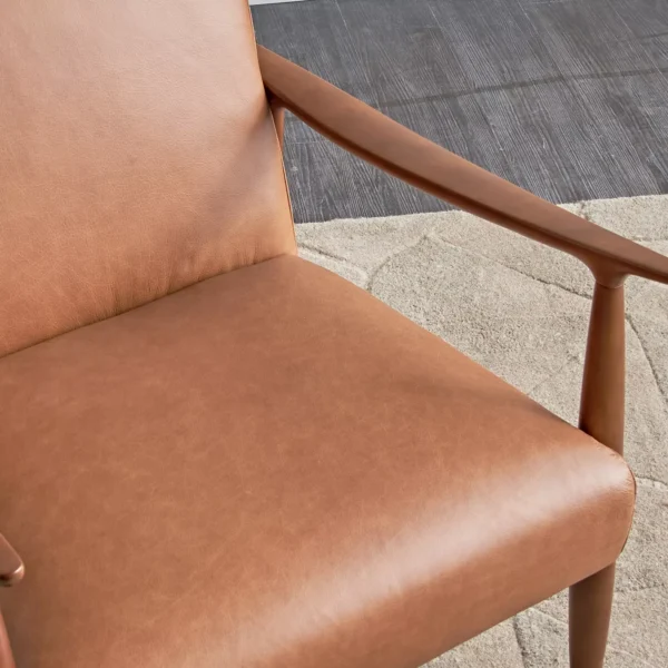 Luna Leather Armchair - Image 4