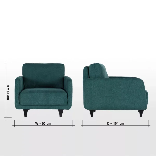 Restoril Fabric Armchair - Image 7