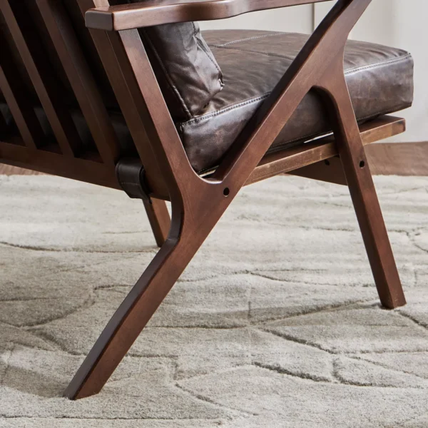 Maddie Faux Leather Armchair - Image 5