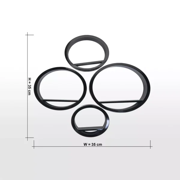 Rondo Wall Shelf – Set of 4 - Image 5