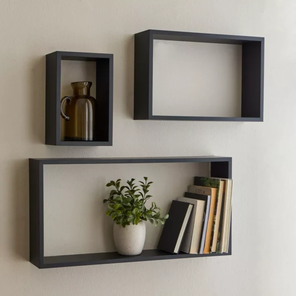Shelvy 3-Piece Wall Shelf Set – Modern Function Meets Urban Style - Image 2