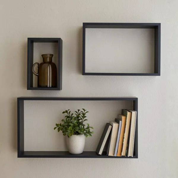 Shelvy 3-Piece Wall Shelf Set – Modern Function Meets Urban Style