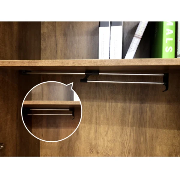 Full Height 3-Shelf Bookcase Storage Cabinet – MP-2011 - Image 3