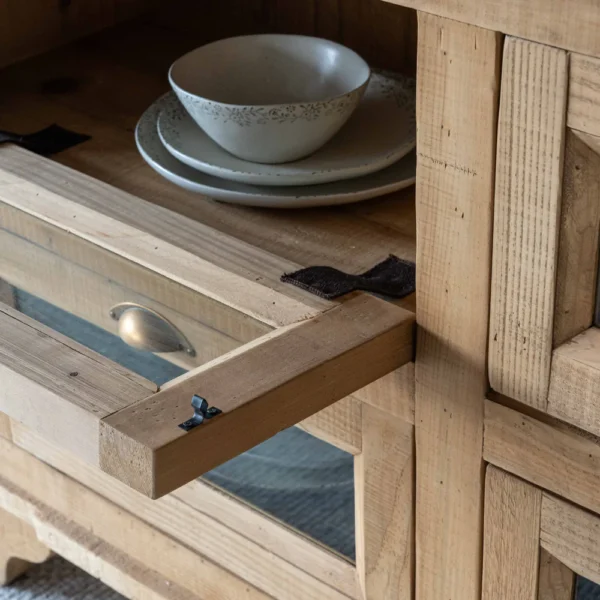 The Artisan Limestone Top & Wood Kitchen Island with Bar Table - Image 5