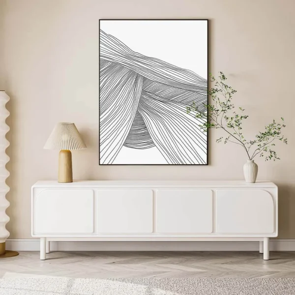 Vaylo White TV Console – Scandinavian Simplicity Meets Smart Storage - Image 2