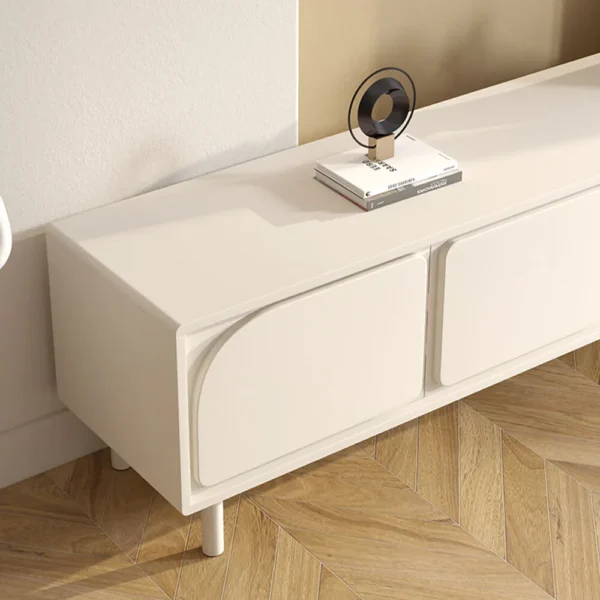 Vaylo White TV Console – Scandinavian Simplicity Meets Smart Storage - Image 5