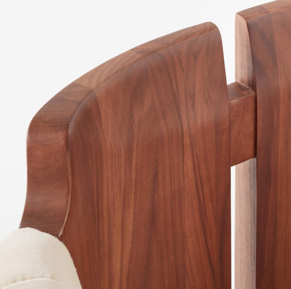 Half Moon Ivory Velvet Counter Stool (Set of 2) – Designed by Lawson-Fenning - Image 5