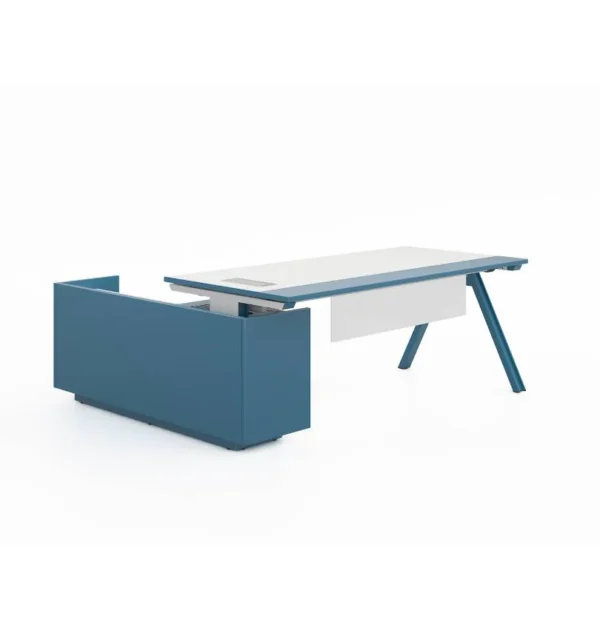 Magic Executive Desk with Credenza Return – L-Shaped Manager Table - Image 3