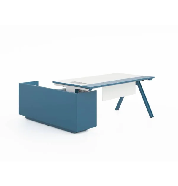 Magic Executive Desk with Credenza Return – L-Shaped Manager Table - Image 5