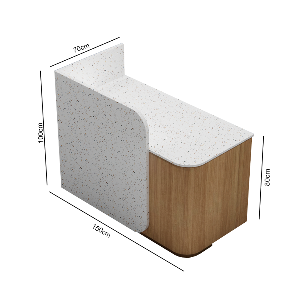 CHERA Reception Desk-1-5 Salon Reception Desk