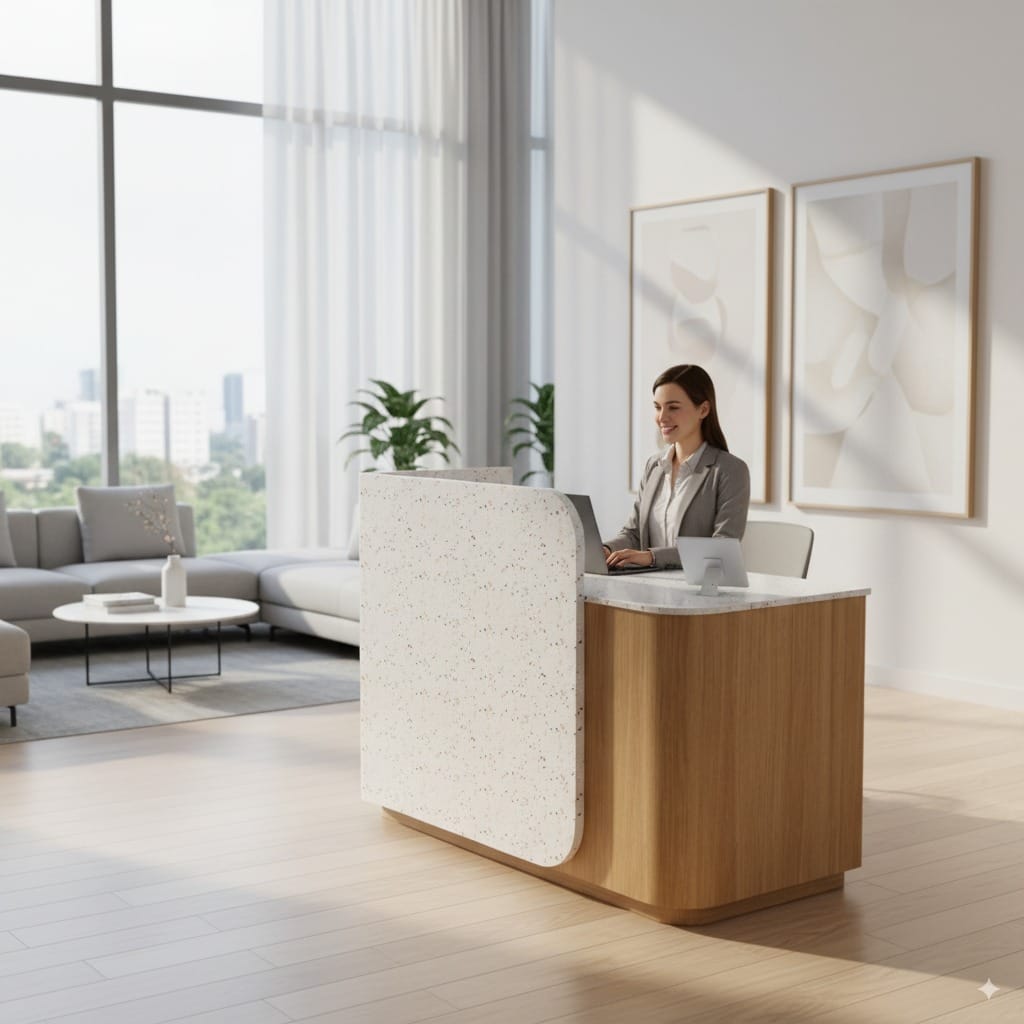 CHERA Reception Desk-Lifestyle CHERA Reception Desk Lifestyle