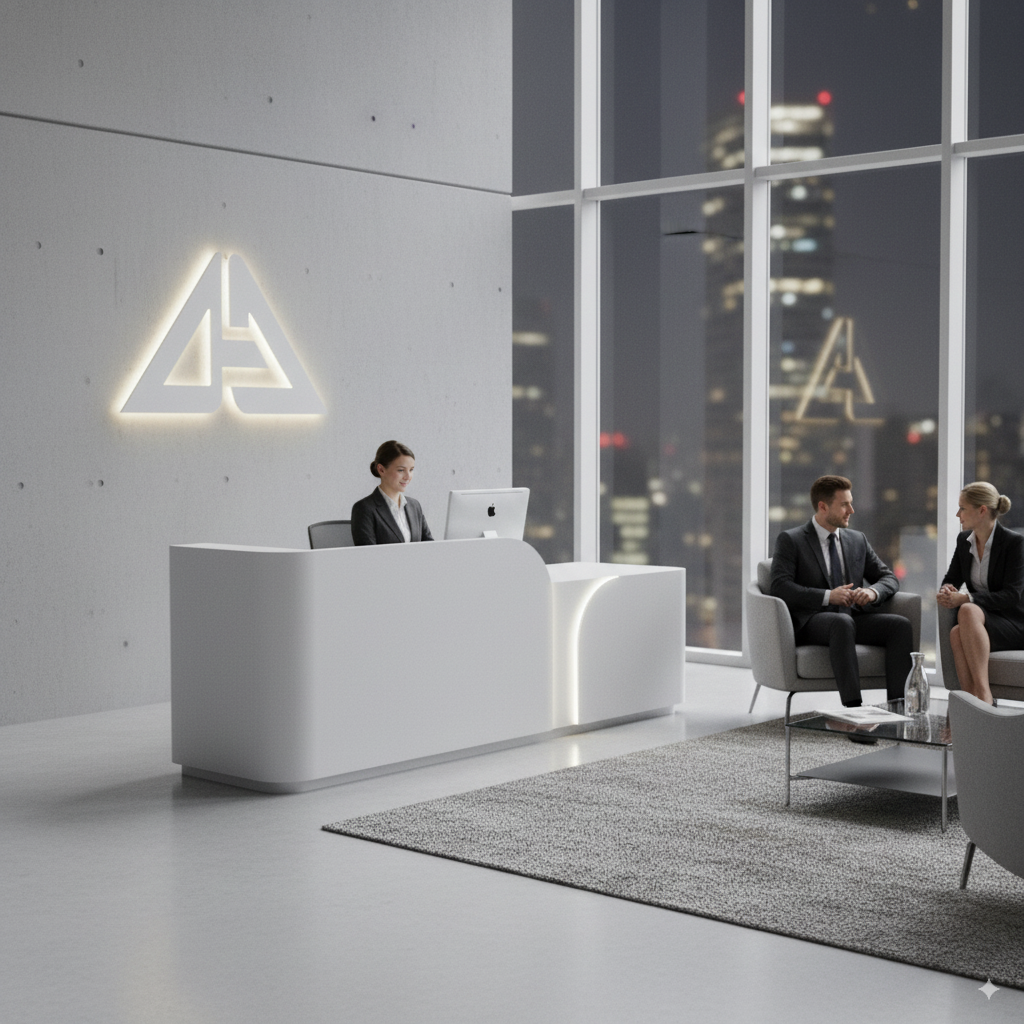 GALAXY Reception Desk Lifestyle