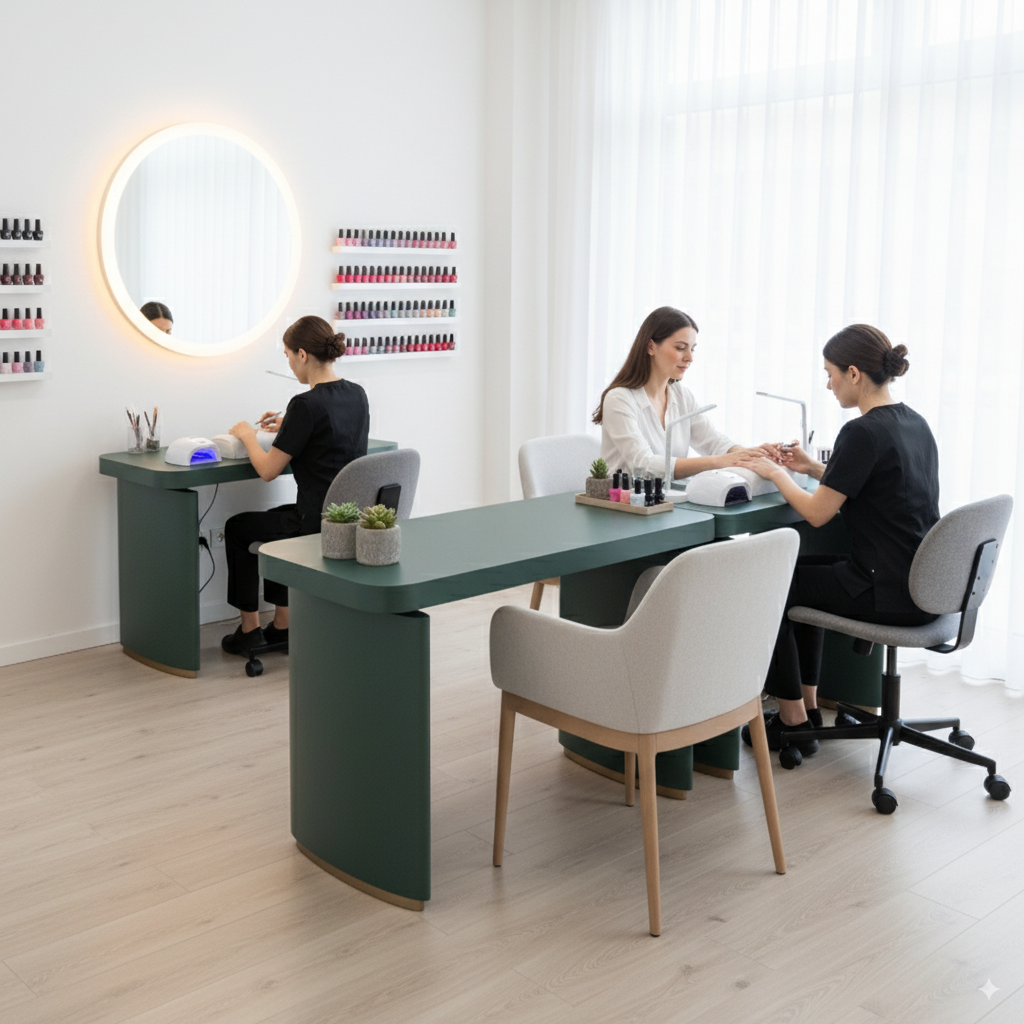 ROSEI Manicure Table-Lifestyle ROSEI Manicure Table Lifestyle