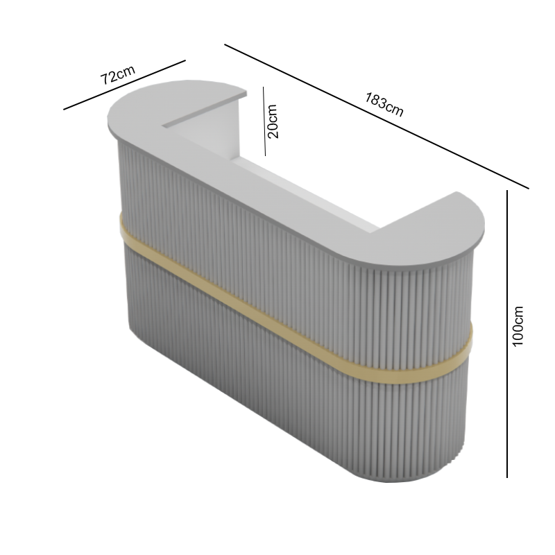 WILDY Reception Desk-1-5 WILDY Reception Desk 1 5