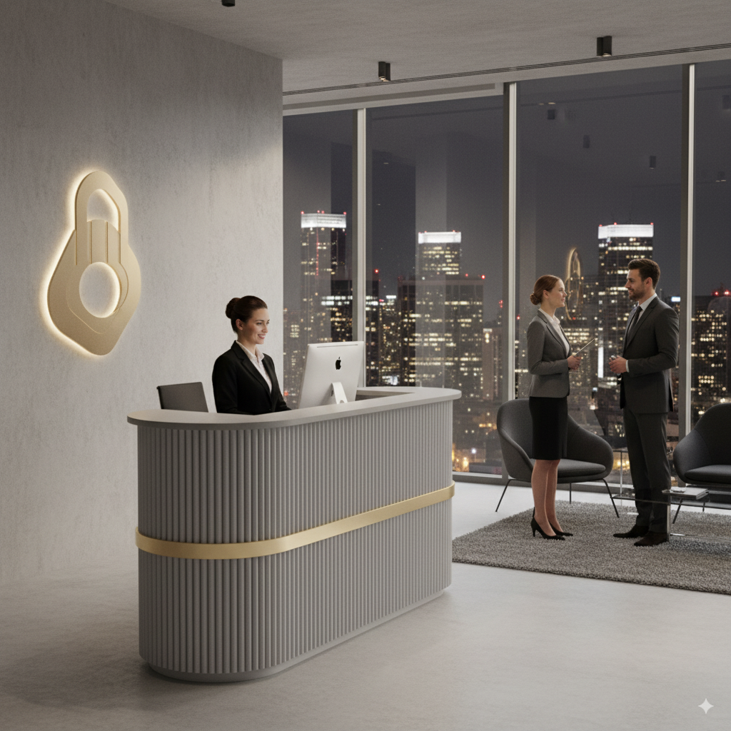 WILDY Reception Desk-Lifestyle WILDY Reception Desk Lifestyle