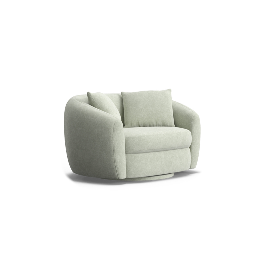 Aora swivel armchair Mint 1 2