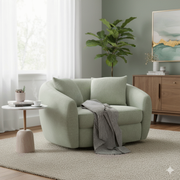 Aora swivel armchair Mint Lifestyle