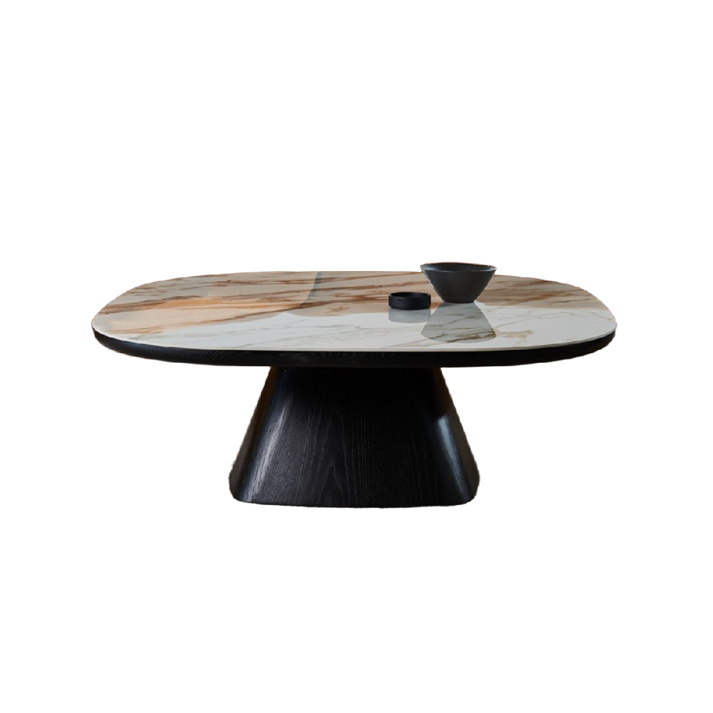 Smoked Oak Square Coffee Table