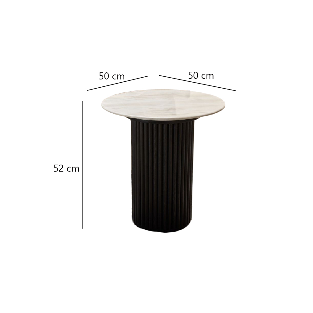Fluty Side Table_Size Fluty Side Table Size
