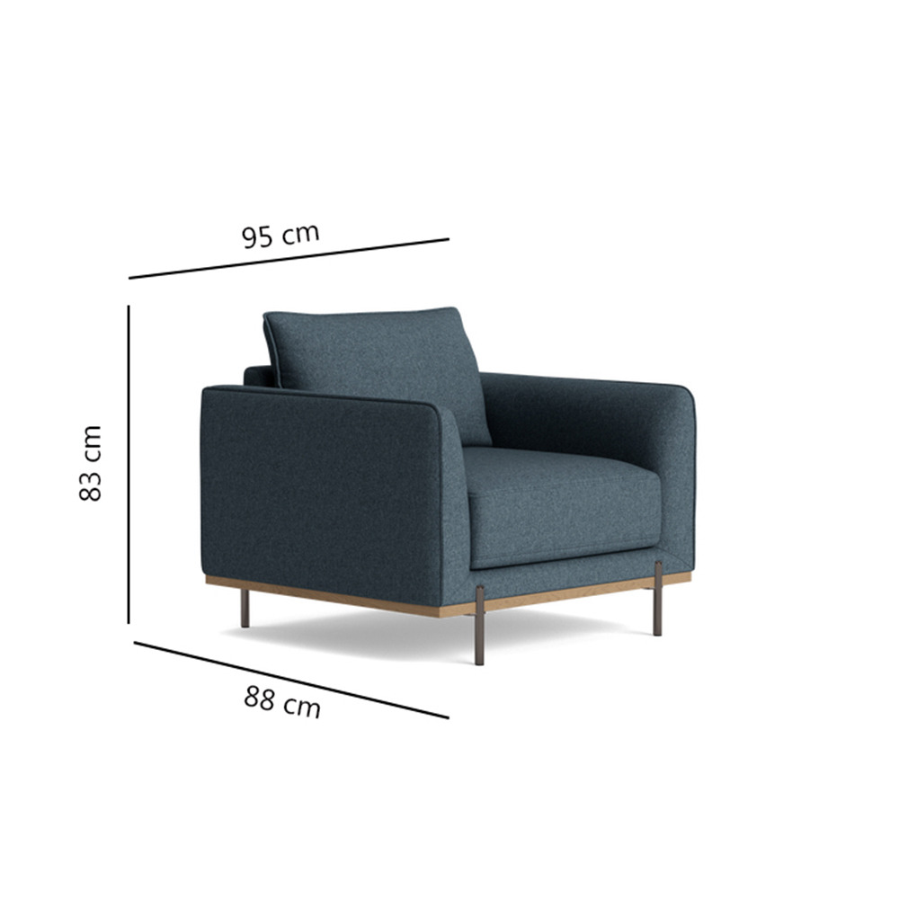 Krista Armchair Denim 1 6