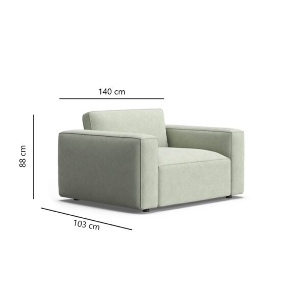 Naddix 1.5 seat armchair Mint 1 6