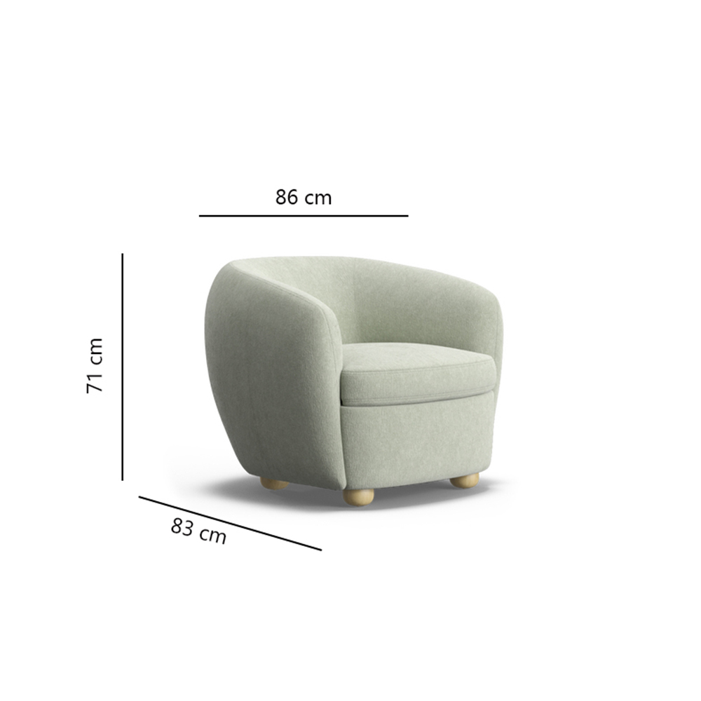 Pobble armchair Mint 1 6
