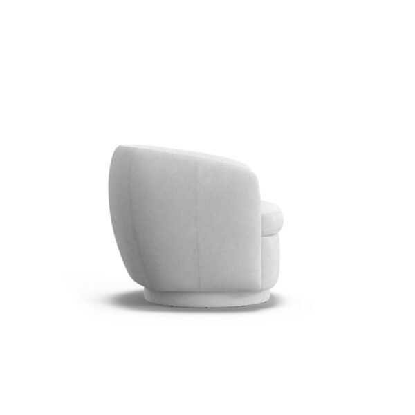 Pobble swivel armchair White 1 3