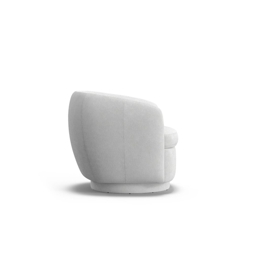 Pobble swivel armchair White 1 3
