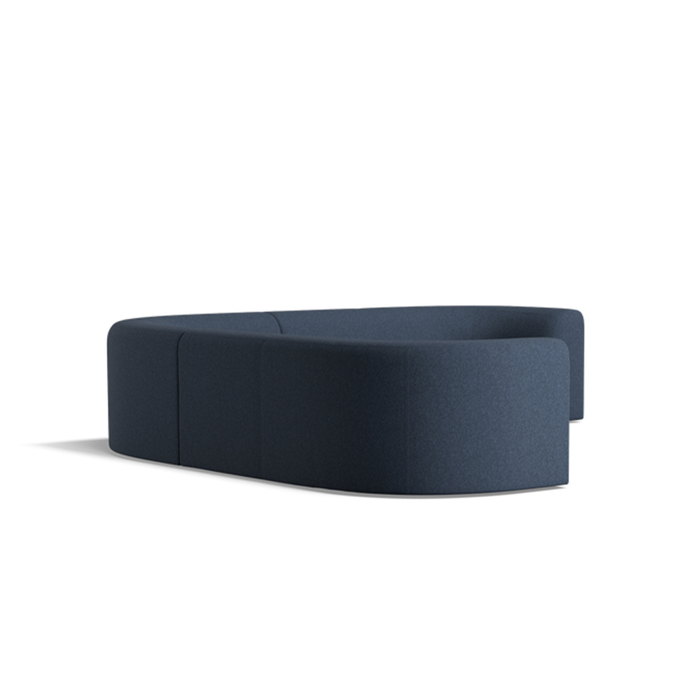 Rectan 7 seat corner modular Denim 1 2