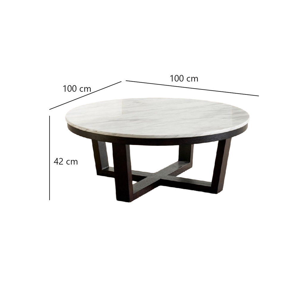 Vence Round Coffee Table_Size Vence Round Coffee Table Size
