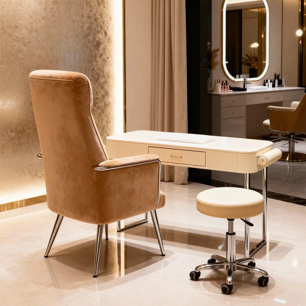 CHAMPAGNE EDGE Luxury Manicure Nail Station 3