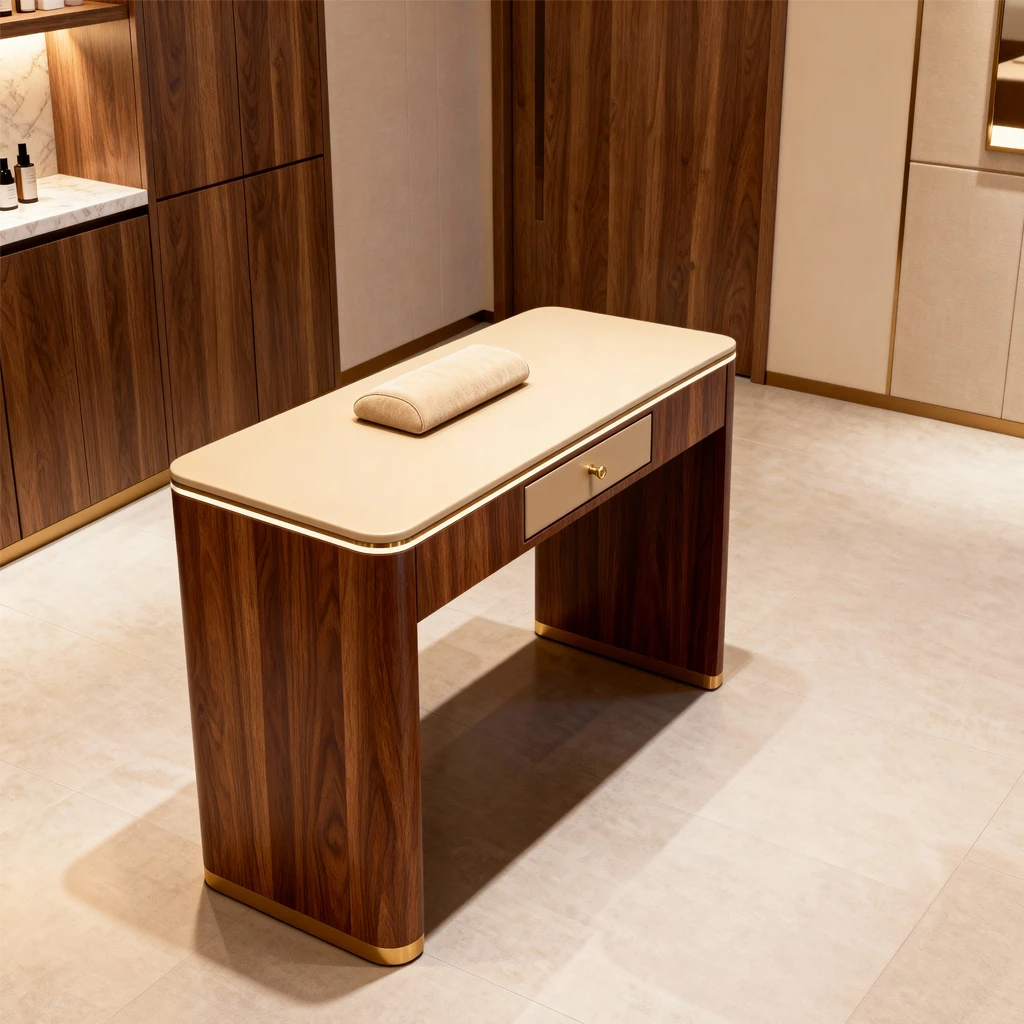 WALNUT Prestige Manicure Station 3